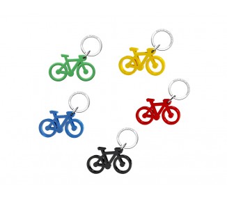 Llavero bicicleta acrilico reciclado pack de 5 unidades colores surtidos