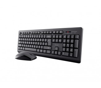 Set teclado + raton trust primo inalambrico usb 2.0 color negro