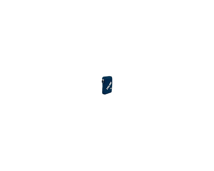 Plumier escolar milan 430 since 1918 doble con accesorios color azul 195x50x130 mm