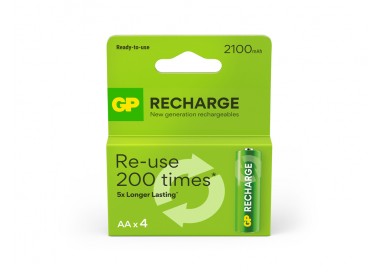 Pila gp recargable aa 2100 mah blister de 4 unidades