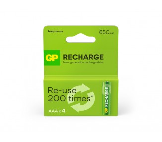 Pila gp recargable aaa 800 mah blister de 4 unidades
