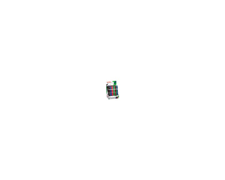 Boligrafo alpino dot tinta aceite expositor de 24 unidades colores surtidos
