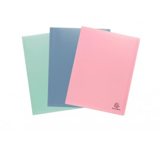 Carpeta exacompta autentik escaparate 40 fundas din a4 polipropileno reciclado colores surtidos