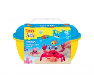 Juego jovi play&fun plastilina cofre splash