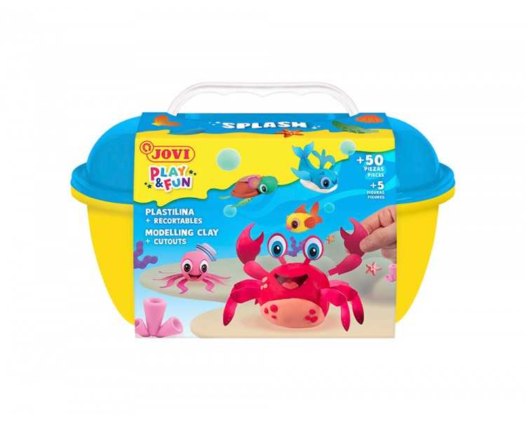 Juego jovi play&fun plastilina cofre splash