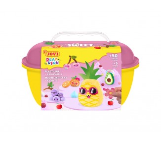 Juego jovi play&fun plastilina cofre sweet
