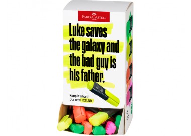 Rotulador faber castell neon txtlnr fluorescente expositor de 60 unidades colores surtidos