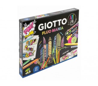 Set creativo giotto art lab fluo mania