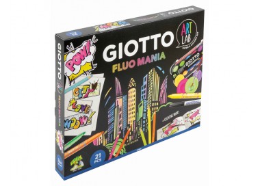 Set creativo giotto art lab fluo mania
