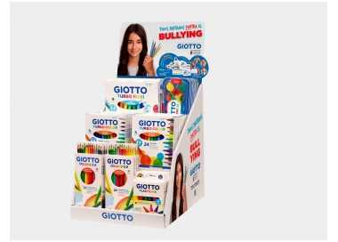 Expositor sobremesa giotto campaña todos pintamos contra el bullying 2025