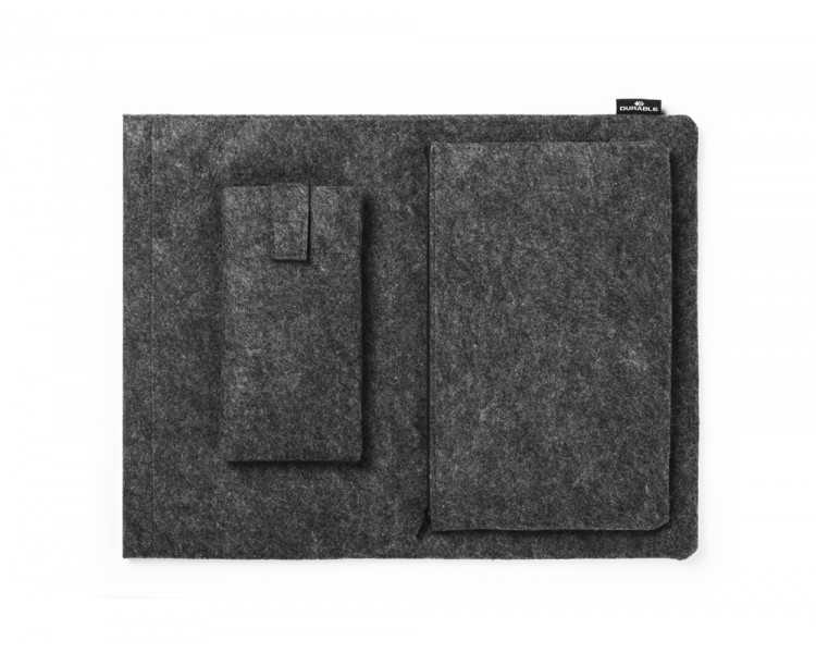 Funda para portatil durable multibag 16,4/' effect color antracita 320x420x50 mm