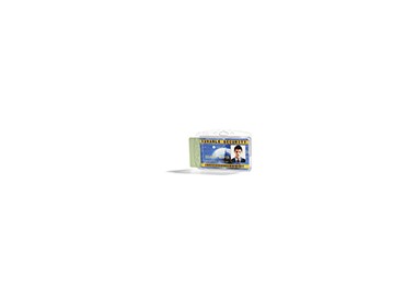 Identificador durable poliestireno rigido para 2 tarjetas vertical/horizontal 54x87 mm