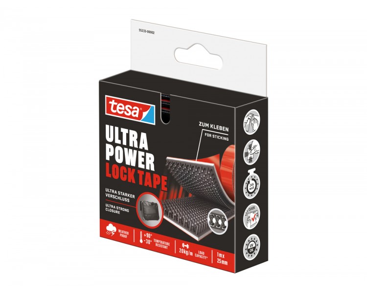 Cinta adhesiva tesa ultra power lock tape 1 mt x 25 mm