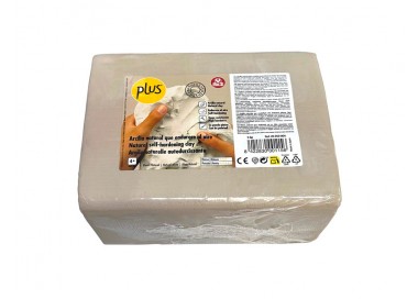 Pasta de modelar sio-2 plus color blanco natural paquete de 5 kg