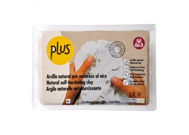 Pasta de modelar sio-2 plus extra color blanco paquete de 1 kg