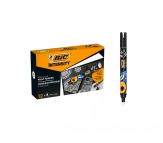 Rotulador bic intensity paint marker color blanco