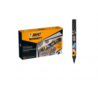 Rotulador bic intensity paint marker color negro