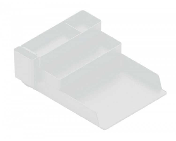 Bandeja sobremesa plastico q-connect organizador de escritorio con 4 departamentos transparente