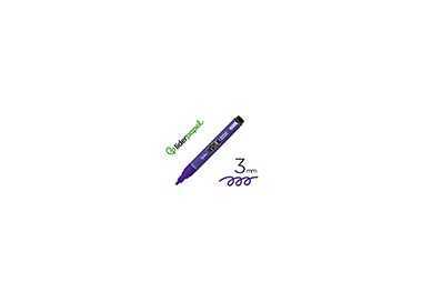 Rotulador liderpapel acrylic base agua todo tipo de superficie punta redonda 3 mm purpura