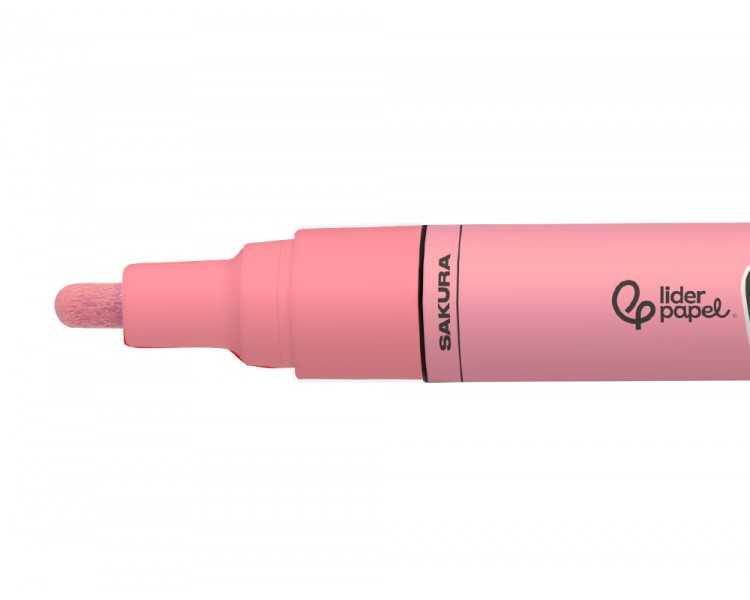 Rotulador liderpapel acrylic base agua todo tipo de superficie punta redonda 3 mm rosa sakura