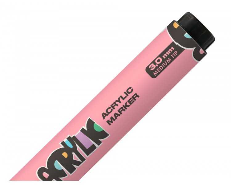 Rotulador liderpapel acrylic base agua todo tipo de superficie punta redonda 3 mm rosa sakura