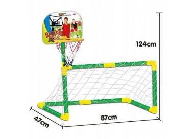 Juego de futbol y baloncesto mjd 2 en 1 +3 años