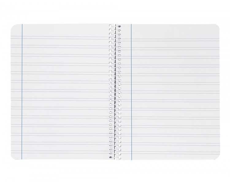 Cuaderno espiral liderpapel din a4 witty tapa dura 80h 90gr pauta 3,5mm con margen color azul oscuro