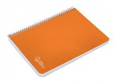 Cuaderno espiral liderpapel din a4 witty tapa dura 80h 90gr pauta 2,5mm con margen color naranja