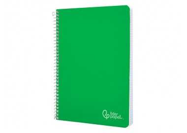 Cuaderno espiral liderpapel din a4 witty tapa dura 80h 90gr rayado horizontal con margen color verde Cuaderno espiral liderpapel din a4 witty tapa dura 80h 90gr rayado horizontal con margen color verde