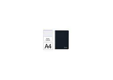 Cuaderno espiral liderpapel din a4 witty tapa dura 80h 90gr rayado horizontal con margen color negro Cuaderno espiral liderpapel din a4 witty tapa dura 80h 90gr rayado horizontal con margen color negro