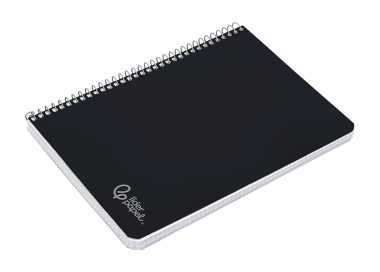 Cuaderno espiral liderpapel din a4 witty tapa dura 80h 90gr rayado horizontal con margen color negro Cuaderno espiral liderpapel din a4 witty tapa dura 80h 90gr rayado horizontal con margen color negro