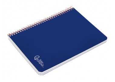 Cuaderno espiral liderpapel din a4 witty tapa dura 80h 90gr rayado horizontal con margen color azul oscuro