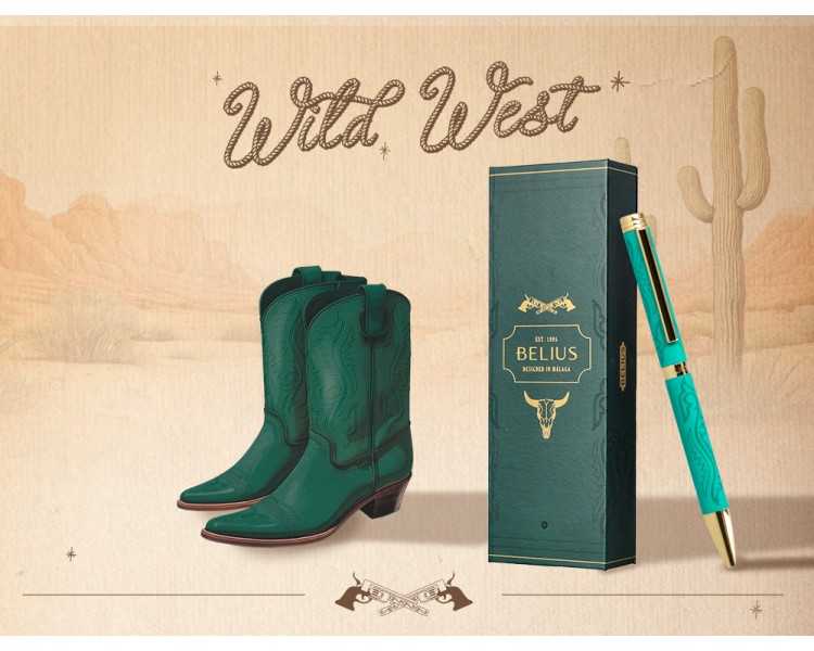 Roller belius wild west aluminio color beige tinta color negro caja de diseño