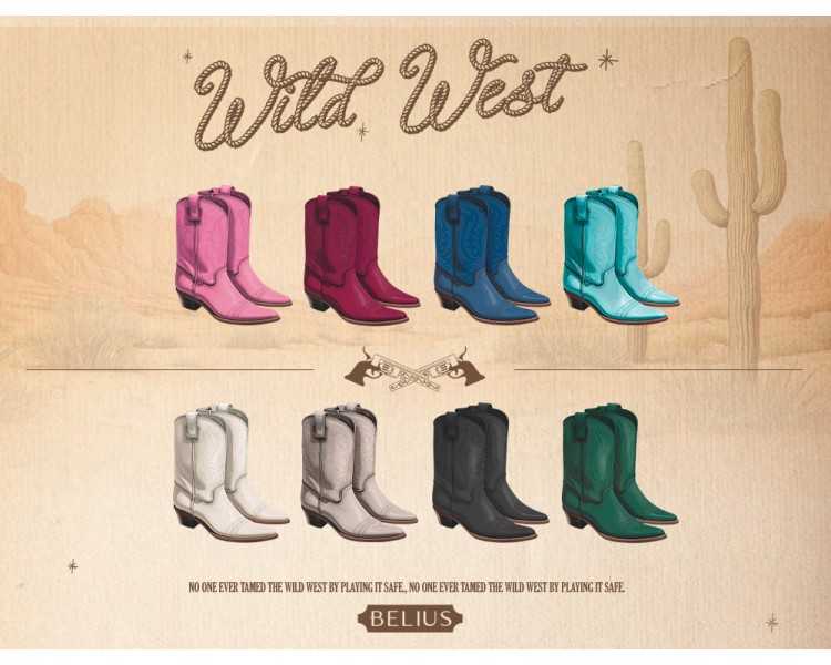 Roller belius wild west aluminio color crema dorado tinta color negro caja de diseño