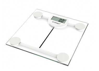 Bascula baño q-connect digital con pantalla lcd precision 100 gr capacidad de 5 kg a 180 kg 300x300x22mm