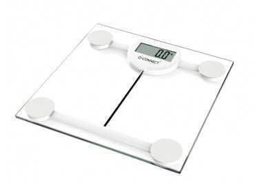 Bascula baño q-connect digital con pantalla lcd precision 100 gr capacidad de 5 kg a 180 kg 300x300x22mm
