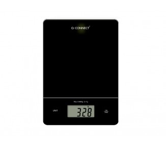 Bascula precision q-connect digital con pantalla lcd precision 1 gr capacidad de 5 gr a 15 kg 240x170x17,5mm