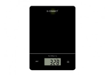 Bascula precision q-connect digital con pantalla lcd precision 1 gr capacidad de 5 gr a 15 kg 240x170x17,5mm