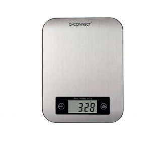Bascula precision q-connect digital con pantalla lcd precision 1 gr capacidad de 5 gr a 10 kg 215x165x16mm