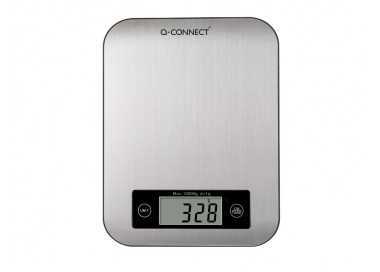 Bascula precision q-connect digital con pantalla lcd precision 1 gr capacidad de 5 gr a 10 kg 215x165x16mm