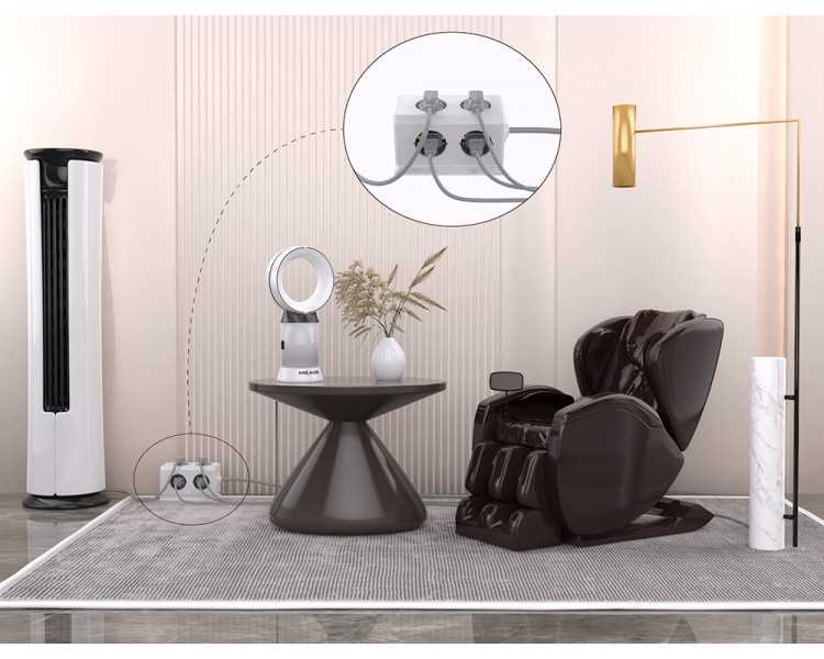 Regleta q-connect enchufe multiple 10 en 1 cable 1,4 mt 6 tomas de corriente+3 usb+1 usb tipo c 140x76x87mm