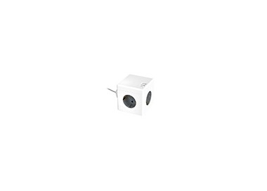 Regleta q-connect de cubo enchufe multiple power cube 6 en 1 cable de 1,4mt 3 tomas de corriente+2 usb+1 usb c