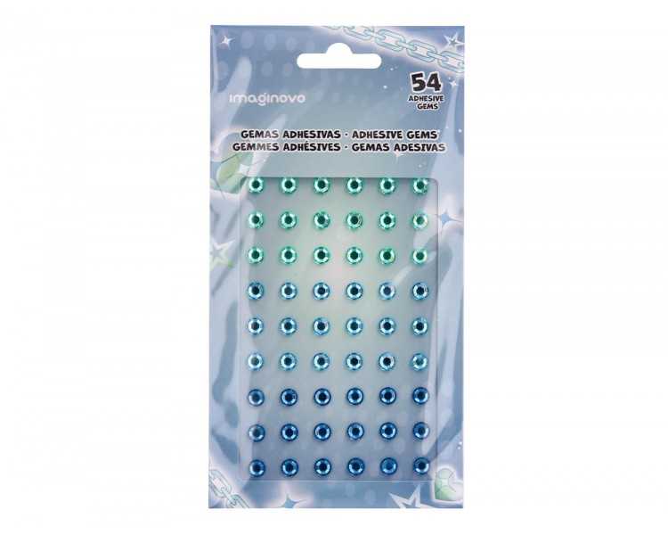 Pegatinas imaginovo gemas verdes y azules brillantes con relieve para todas superficies 190x105 mm en