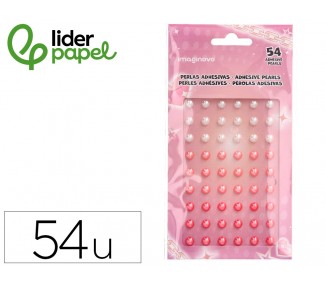 Pegatinas imaginovo gemas blancas y rosas brillantes con relieve para todas superficies 190x105 mm en