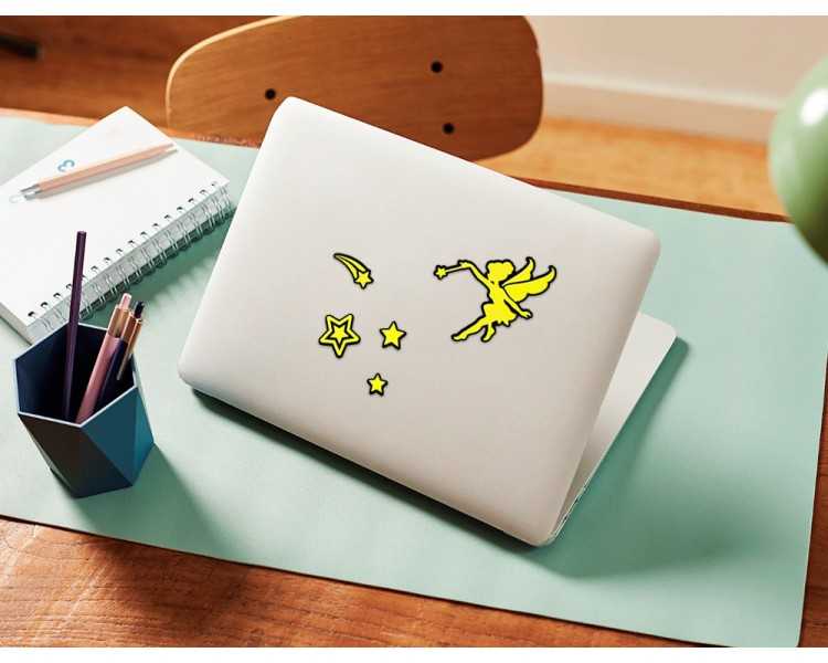 Pegatinas imaginovo luminosas hadas con relieve 190x105 mm en blister