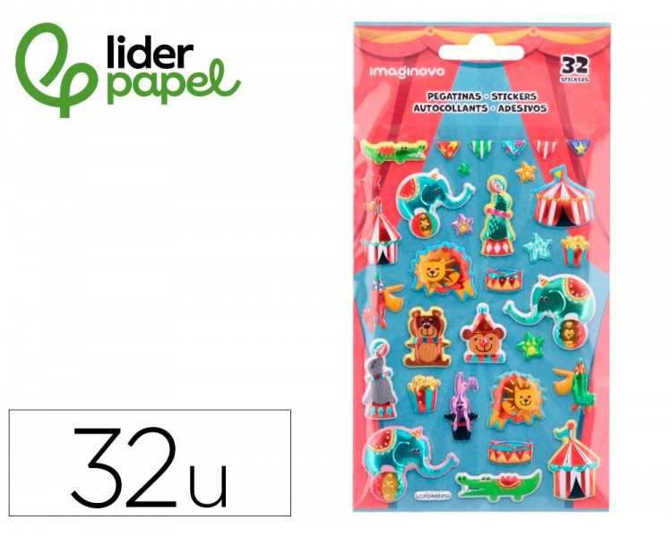 Pegatinas imaginovo kids circo goma eva 190x 05 mm en blister