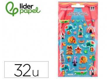 Pegatinas imaginovo kids circo goma eva 190x 05 mm en blister