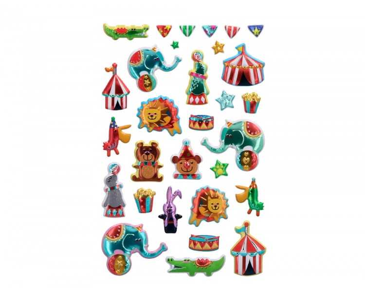 Pegatinas imaginovo kids circo goma eva 190x 05 mm en blister