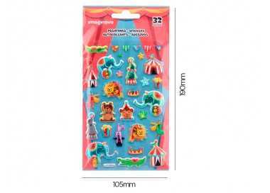 Pegatinas imaginovo kids circo goma eva 190x 05 mm en blister