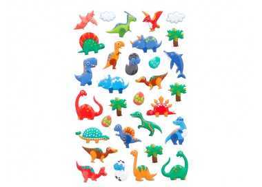Pegatinas imaginovo kids dinosaurios goma eva 190x105 mm en blister